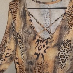 Animal print tunic